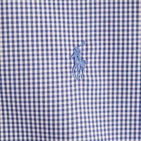 Ralph Lauren Button Down Shirt Men's 16 1/2 34/35 Classic Fit Quiet Luxury Blue - Picture 3 of 16
